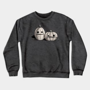 Old Friends - Pumpkins in Black and Grey Crewneck Sweatshirt